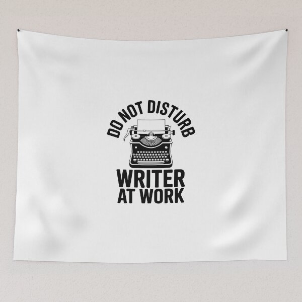 Item preview, Do Not Disturb Writer At Work designed and sold by jkrphoto.