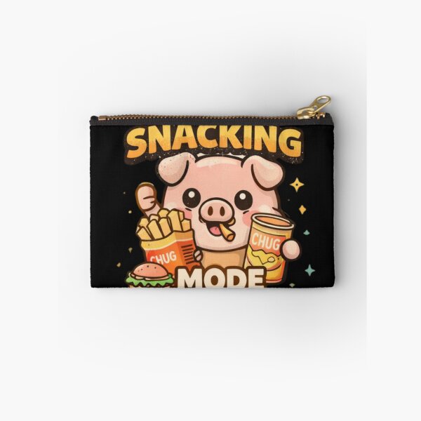Item preview, Snacking Mode Pig – Cute Streetwear Kawaii Graphic Tee designed and sold by Mosogoloso.