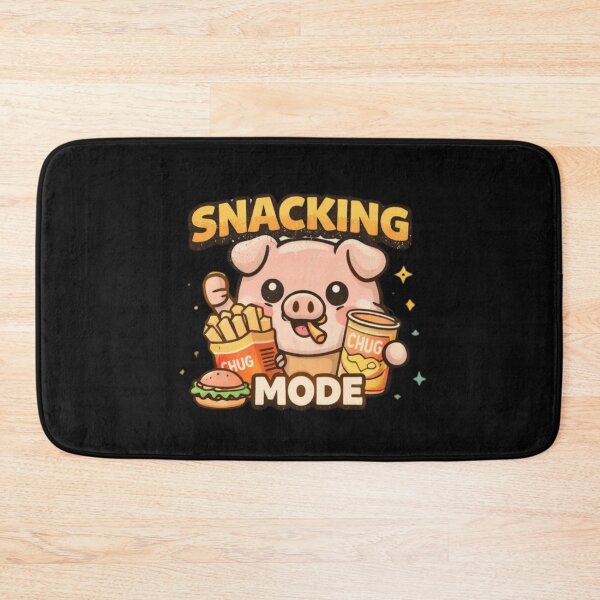 Item preview, Snacking Mode Pig – Cute Streetwear Kawaii Graphic Tee designed and sold by Mosogoloso.