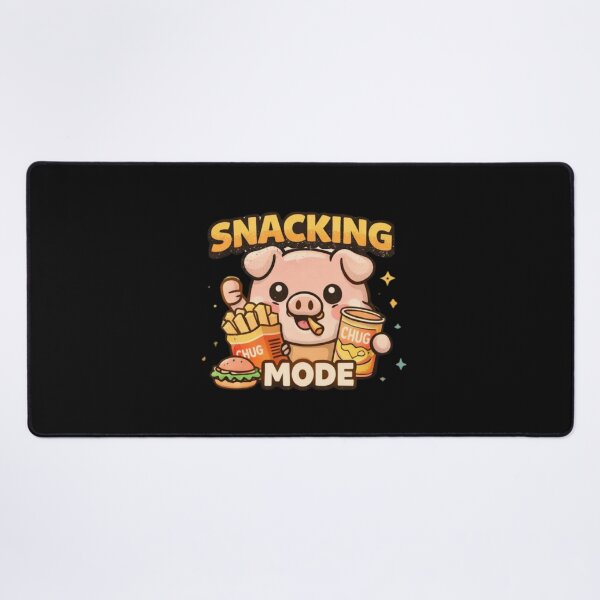 Item preview, Snacking Mode Pig – Cute Streetwear Kawaii Graphic Tee designed and sold by Mosogoloso.