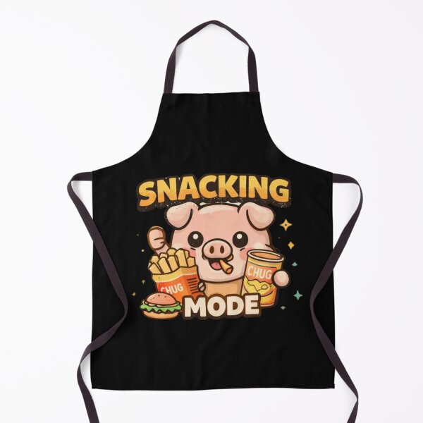 Item preview, Snacking Mode Pig – Cute Streetwear Kawaii Graphic Tee designed and sold by Mosogoloso.