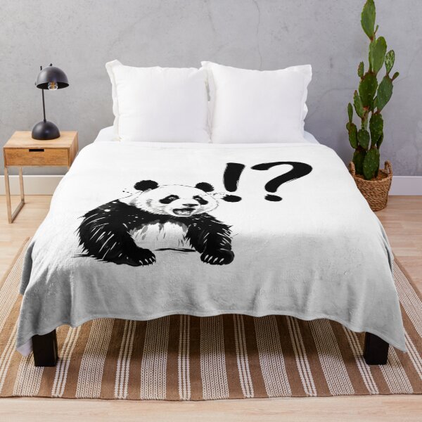 Item preview, "Wait, What?!" Surprised Panda Bear with Emote | Funny Animal Ink Art designed and sold by Animal Xeno Circus.
