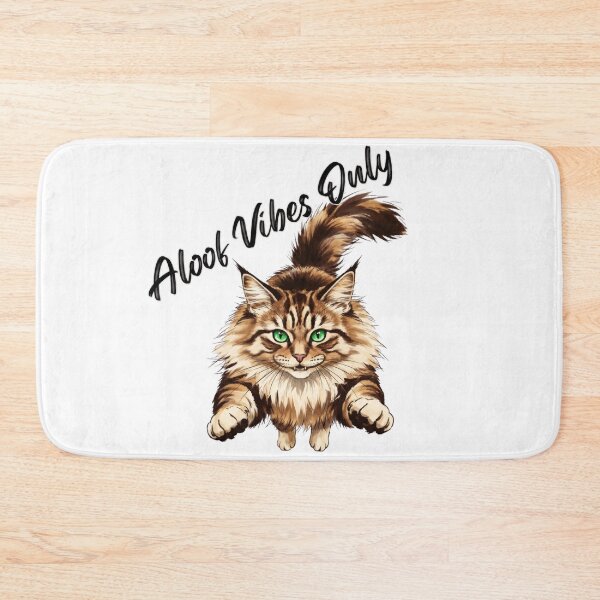 Item preview, Aloof Vibes Only: Majestic Cat with Green Eyes Quote Art designed and sold by Animal Xeno Circus.