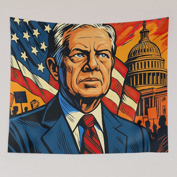 Item preview, Jimmy Carter, leader | Comics - Cartoon style designed and sold by ComicsFactory.