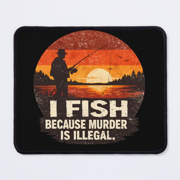 Item preview, Funny Fishing Quote Vintage Distressed Sunset Lake Scenery designed and sold by Ayshopcog.