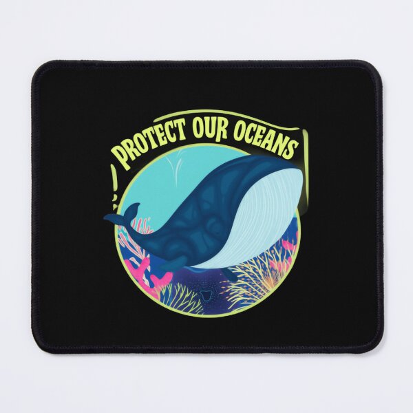 Item preview, Protect Our Oceans Colorful Whale Underwater Scene Whales Sharks Whale designed and sold by SkeletonsDanger.
