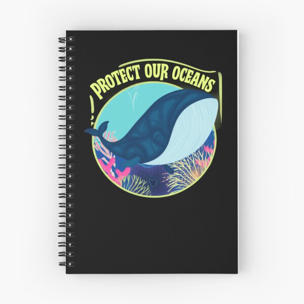 Item preview, Protect Our Oceans Colorful Whale Underwater Scene Whales Sharks Whale designed and sold by SkeletonsDanger.