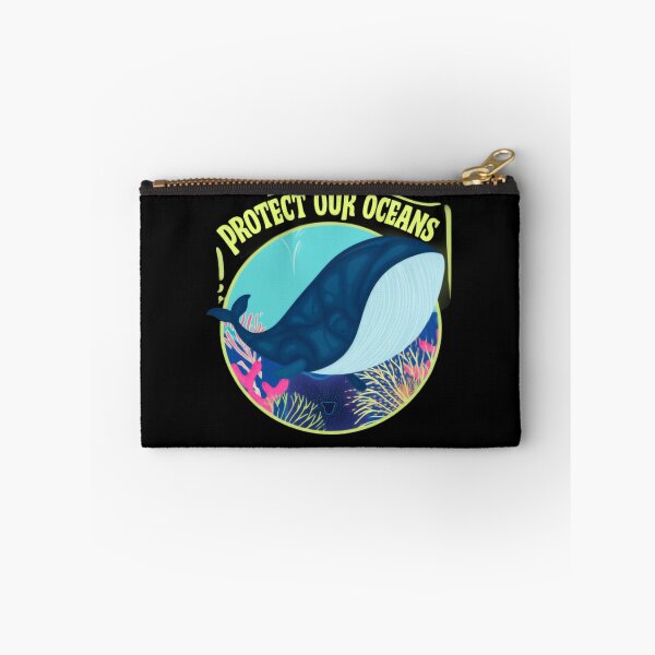 Item preview, Protect Our Oceans Colorful Whale Underwater Scene Whales Sharks Whale designed and sold by SkeletonsDanger.