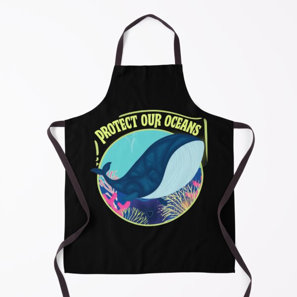 Item preview, Protect Our Oceans Colorful Whale Underwater Scene Whales Sharks Whale designed and sold by SkeletonsDanger.