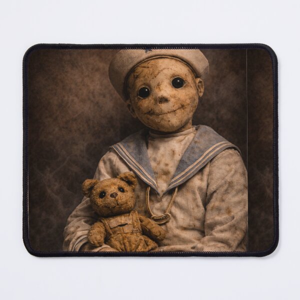 Item preview, Haunted Sailor Doll Horror Design designed and sold by The Dark Files.