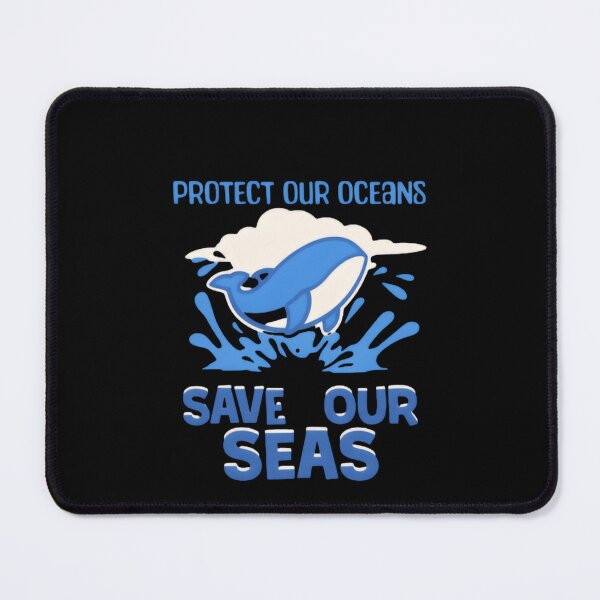 Item preview, Protect Our Oceans Save Our Seas Minimal Whale designed and sold by SkeletonsDanger.