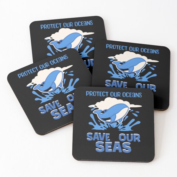 Item preview, Protect Our Oceans Save Our Seas Minimal Whale designed and sold by SkeletonsDanger.