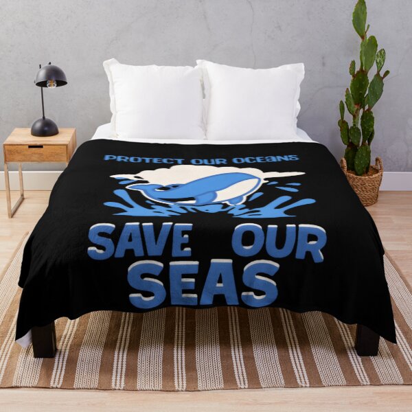 Item preview, Protect Our Oceans Save Our Seas Minimal Whale designed and sold by SkeletonsDanger.