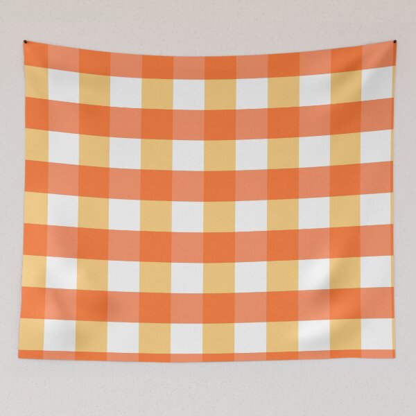 Item preview, Candy Corn Gingham designed and sold by KatelynDesigns-.
