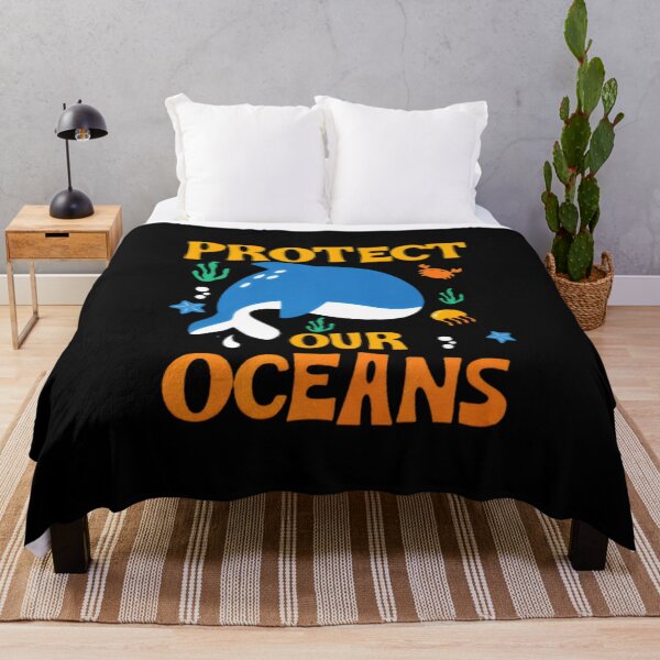 Item preview, Protect Our Oceans Playful Dolphin Save Our Seas designed and sold by SkeletonsDanger.