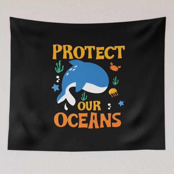 Item preview, Protect Our Oceans Playful Dolphin Save Our Seas designed and sold by SkeletonsDanger.