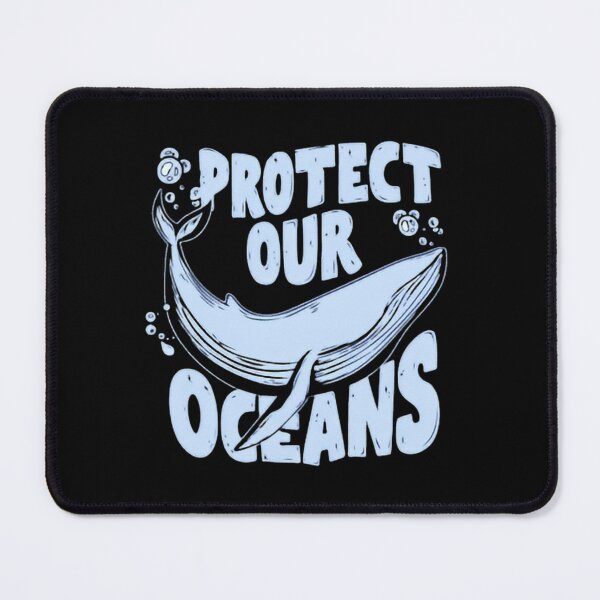 Item preview, Protect Our Oceans Elegant Blue Whale Outline designed and sold by SkeletonsDanger.
