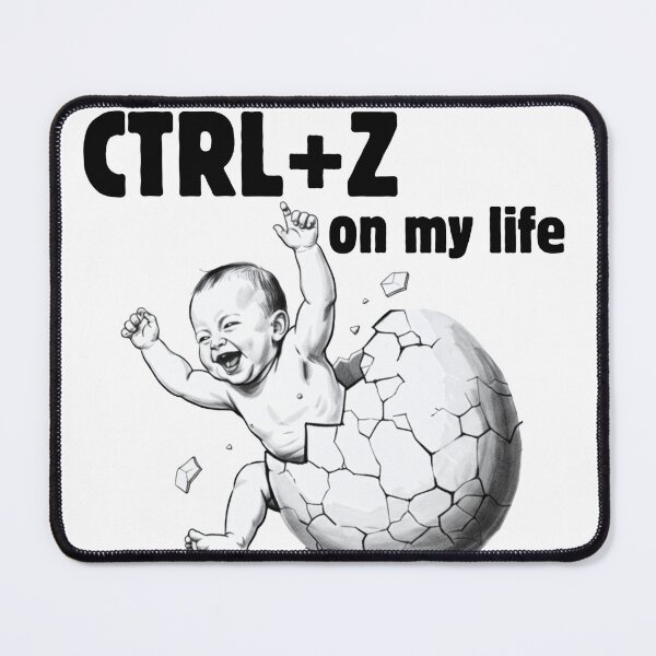 Item preview, CTRL+Z on my life: Funny Life Reset Button Design designed and sold by Animal Xeno Circus.