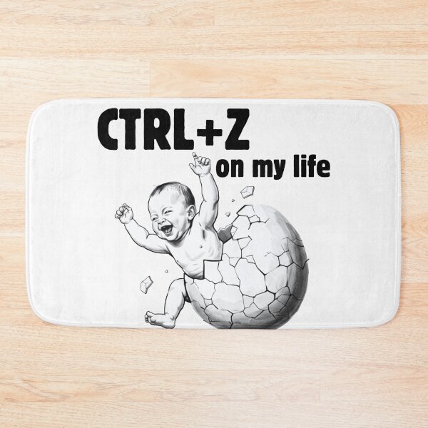 Item preview, CTRL+Z on my life: Funny Life Reset Button Design designed and sold by Animal Xeno Circus.