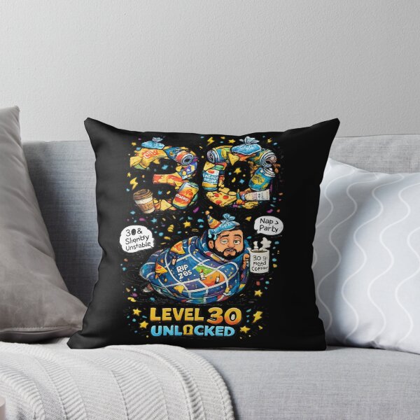 Item preview, Level 30 Unlocked – Funny 30th Birthday Gaming Party Design for Men designed and sold by LineLoo.