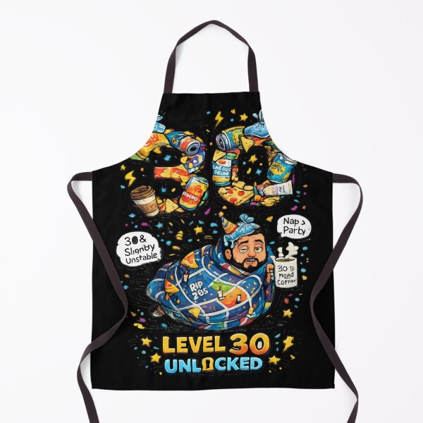 Item preview, Level 30 Unlocked – Funny 30th Birthday Gaming Party Design for Men designed and sold by LineLoo.
