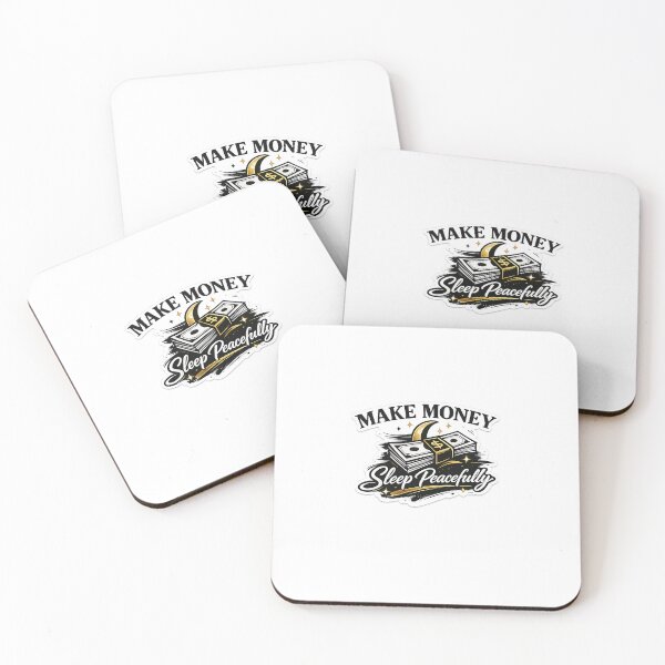Item preview, Make Money Sleep Peacefully – Money Mindset Motivational Sticker designed and sold by MoodOrbit.