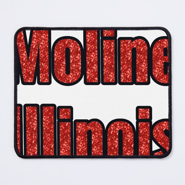Item preview, Moline Illinois City Name With Red Rhinestone designed and sold by TheIconSmith.