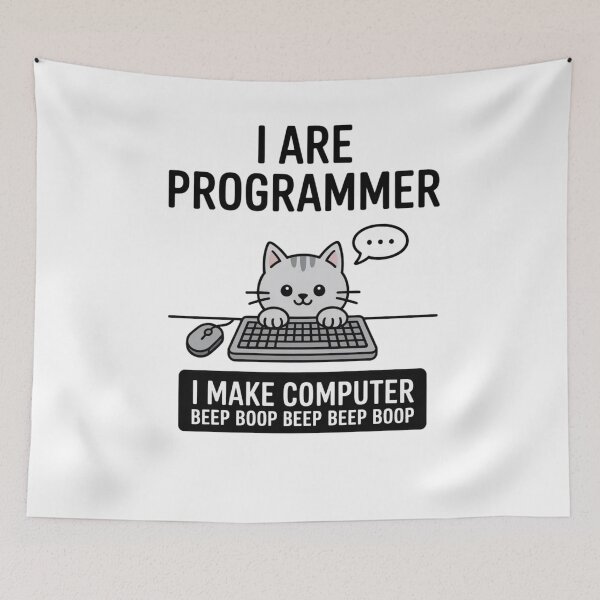 Item preview, Cat Programmer designed and sold by Mateusz Majcherek.