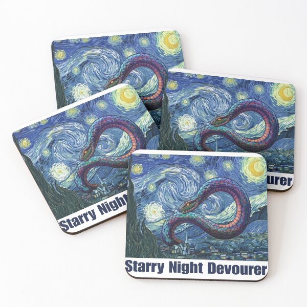 Item preview, Starry Night Devourer: Van Gogh Parody Pop Art Snake T-Shirt designed and sold by Animal Xeno Circus.