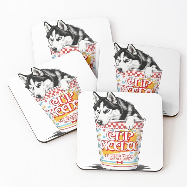 Item preview, CUP NOODOG: Siberian Husky Edition Blue Eyes Dog Gift designed and sold by Animal Xeno Circus.
