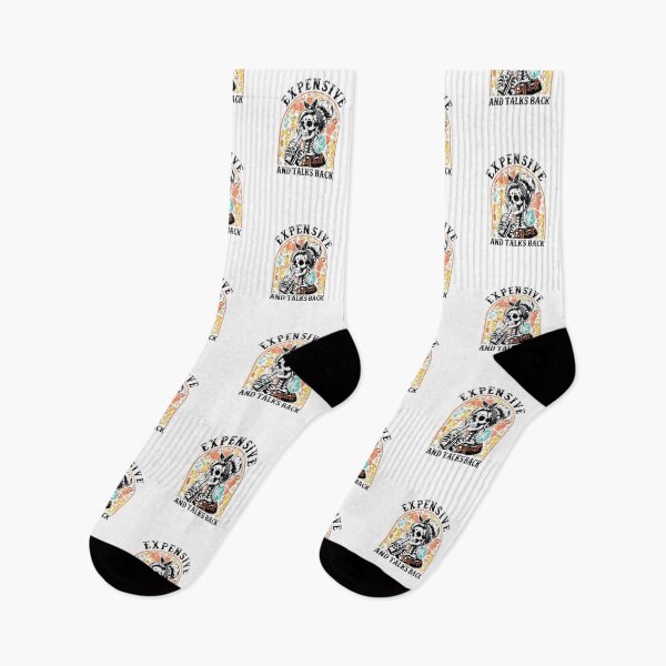 Item preview, Expensive Difficult and Talks Back — Retro Floral Coffee Skeleton Illustration designed and sold by Colorful-Garden.
