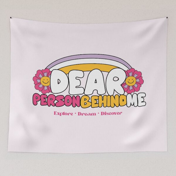 Item preview, Retro Dear Person Behind Me: Explore, Dream, Discover Graphic designed and sold by Bold & Brewed.