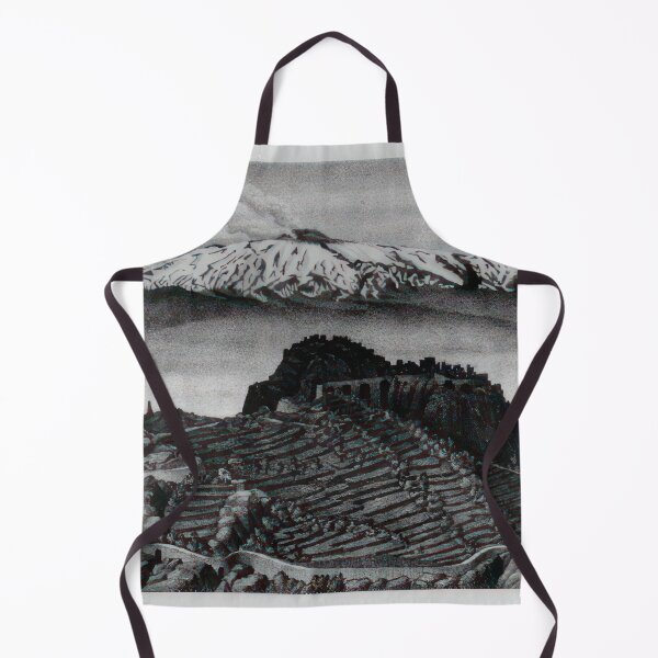Item preview, Castel Mola and Mount Etna, Sicily (December 1932)   1932 - Maurits Cornelis Escher  designed and sold by nebelimr.