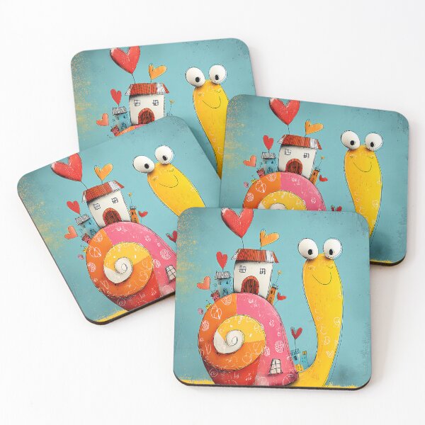 Item preview, Cute cartoon snail with house and hearts designed and sold by WhimsyArt ○ byGTL.