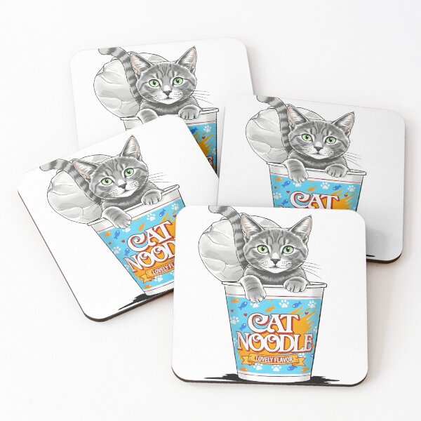 Item preview, CAT NOODLE: American Shorthair Pop Art Funny Cat Lover Gift designed and sold by Animal Xeno Circus.