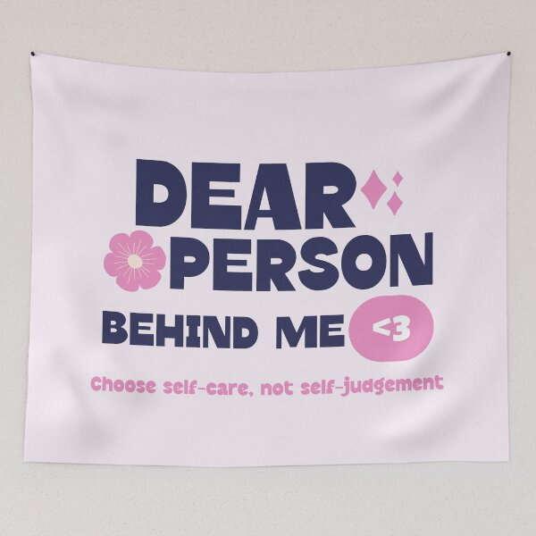 Item preview, Retro Dear Person Behind Me: Choose Self-Care Mental Health Graphic designed and sold by Bold & Brewed.