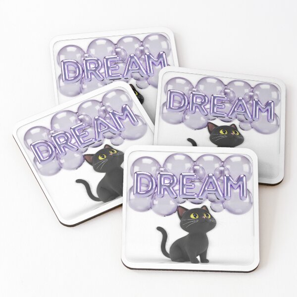 Item preview, 3D Iridescent Bubble Cat "DREAM" designed and sold by tricorea.