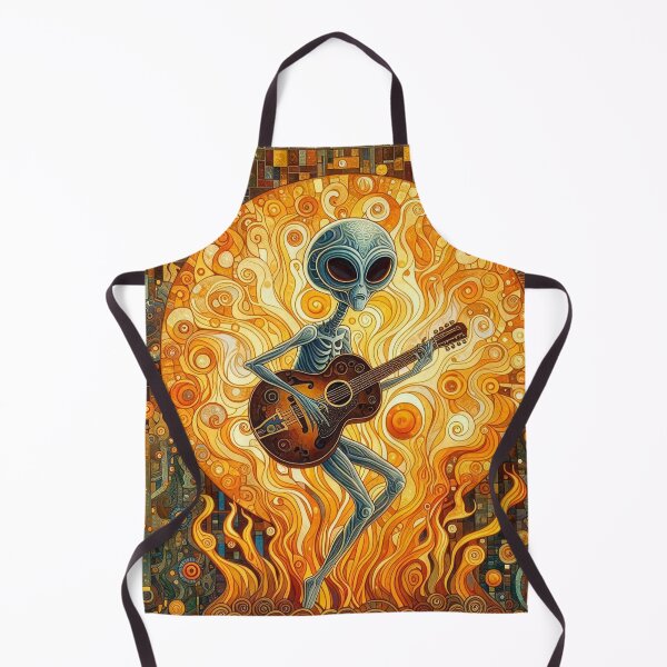 Item preview, Alien Guitar grooving in the flames designed and sold by 40degreesSouth.