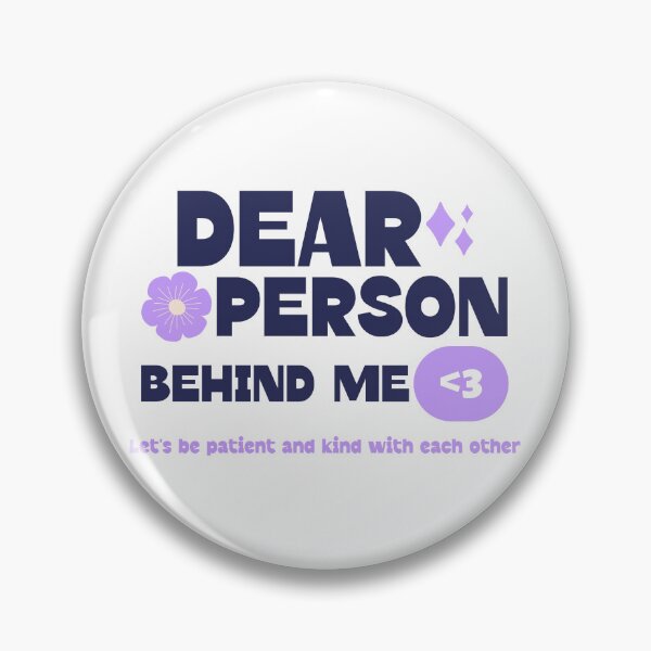 Item preview, Retro Dear Person Behind Me Mental Health Graphic designed and sold by Bold & Brewed.
