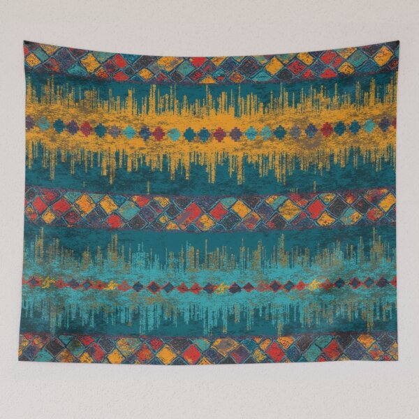 Item preview, Teal Moroccan Rug designed and sold by GrinGalore.
