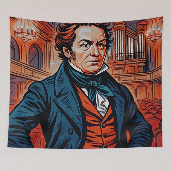 Item preview, Johann Nepomuk Hummel | Comics - Cartoon style designed and sold by ComicsFactory.