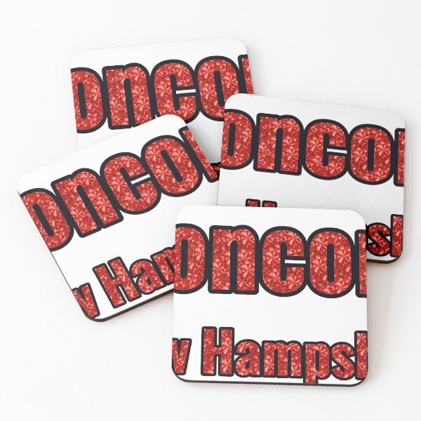 Item preview, Concord New Hampshire City Name With Red Rhinestone designed and sold by TheIconSmith.