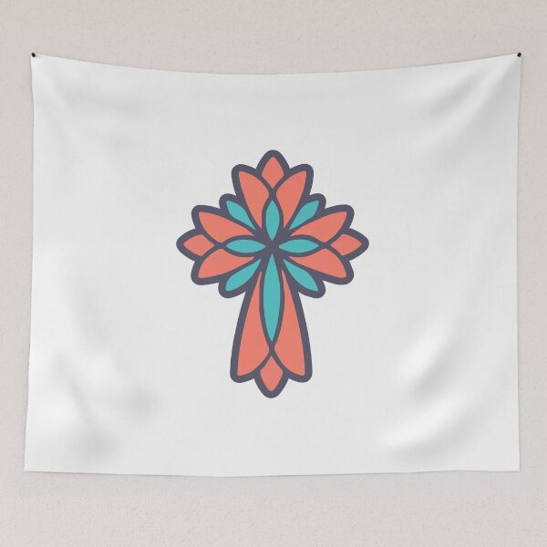 Item preview, Colorful Geometric Cross | Bold Abstract Cross designed and sold by stylishdzign.