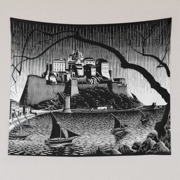 Item preview, Citadel of Calvi Corsica   1928 - Maurits Cornelis Escher  designed and sold by nebelimr.