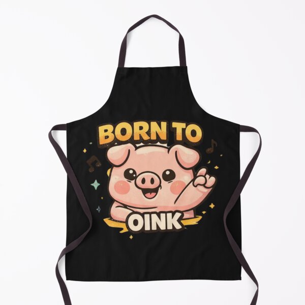 Item preview, Born To Oink – Cute Retro Pig Graphic Tee designed and sold by Mosogoloso.