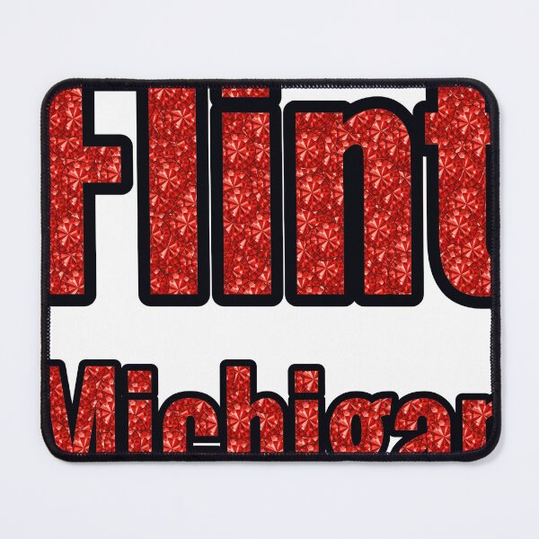 Item preview, Flint Michigan City Name With Red Rhinestone designed and sold by TheIconSmith.