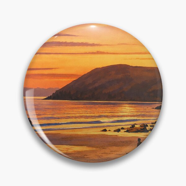 Artikelvorschau, Sonnenuntergang am Manorbier Beach entworfen und verkauft von The Deco Bureau.