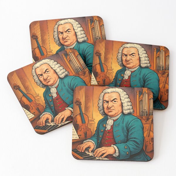 Item preview, Johann Sebastian Bach, musician | Comics - Cartoon style designed and sold by ComicsFactory.