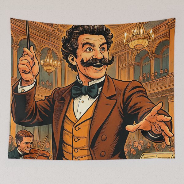 Item preview, Johann Strauss II | Comics - Cartoon style designed and sold by ComicsFactory.