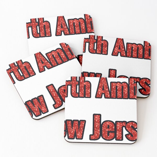 Item preview, Perth Amboy New Jersey City Name With Red Rhinestone designed and sold by TheIconSmith.